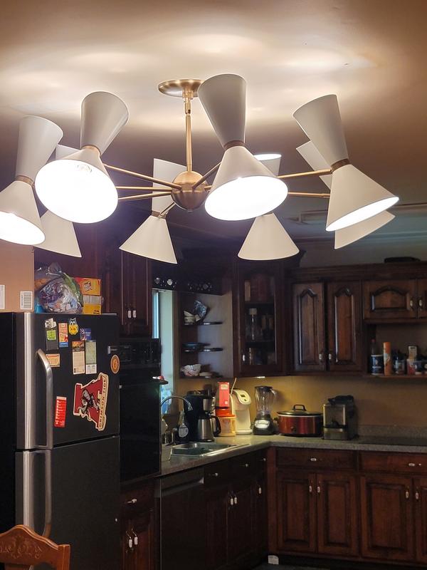 Kichler Phix 16 -Light Gold Mid-century For Use in Bedrooms, Dining ...