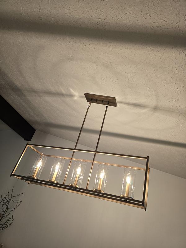 Crosby 5 Light Linear Chandelier Black | Kichler Lighting