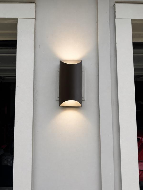 Wesley 2 Light LED Wall Light Black | Kichler Lighting