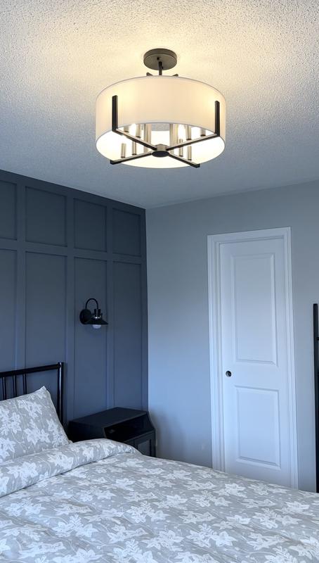 Malen 8 Light Semi-Flush Classic Pewter | Kichler Lighting