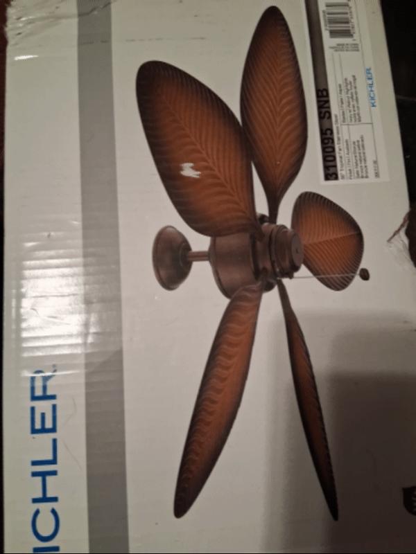Kichler Nani 56 Inch Weather+ Outdoor 5 Blade Ceiling Fan in