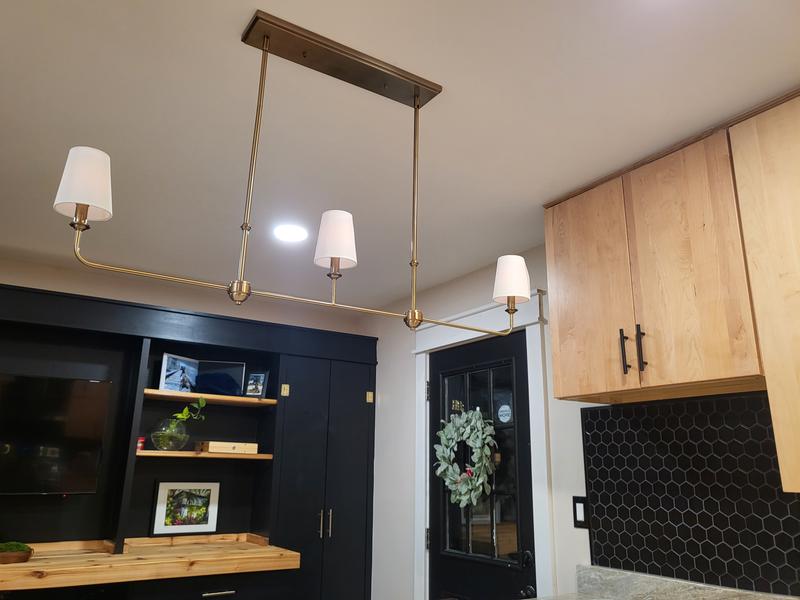 Kichler Pallas 3-Light Brushed Traditional Chandelier