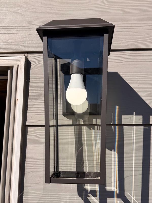 Mathus 1 Light Outdoor Wall Light in Textured Black | Kichler Lighting