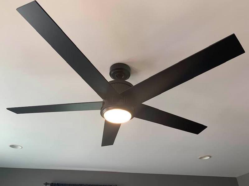 Merwry Matte Black Ceiling Fan | Shelly Lighting