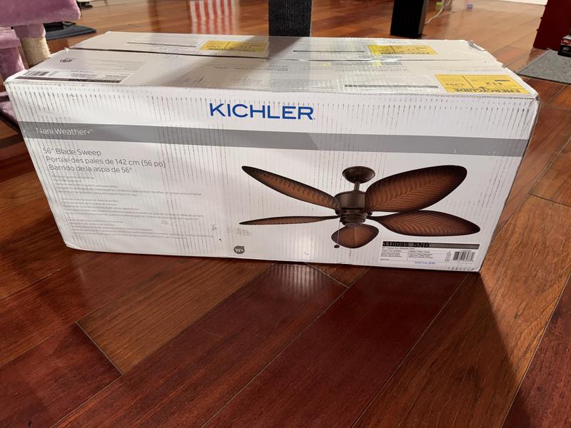Kichler Nani 56 Inch Weather+ Outdoor 5 Blade Ceiling Fan in