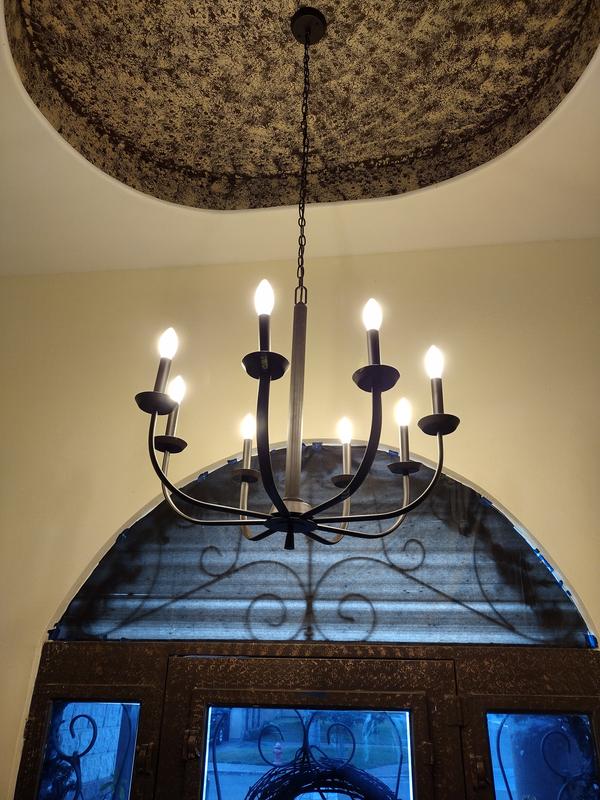 38灯 nodel design KING キング Kennewick 8 Light Chandelier Nickel | Kichler Lighting