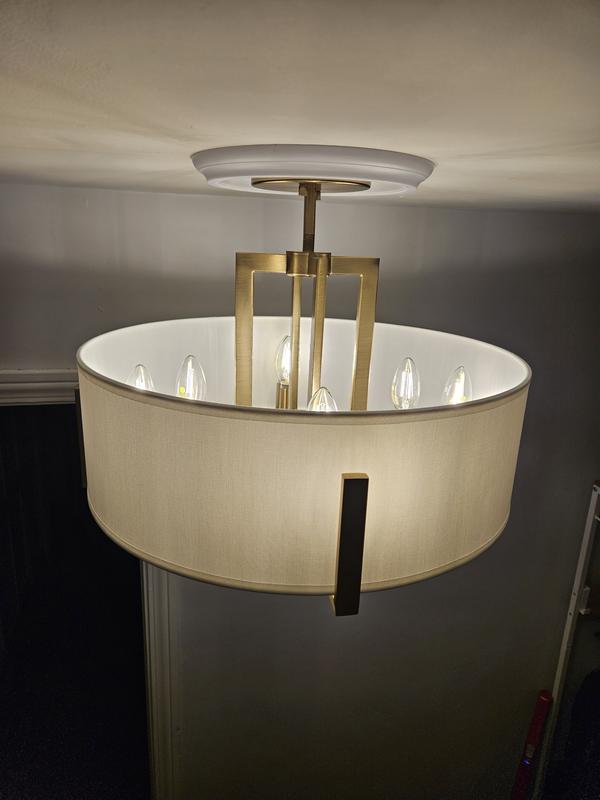 Malen 8 Light Semi-Flush Classic Pewter | Kichler Lighting