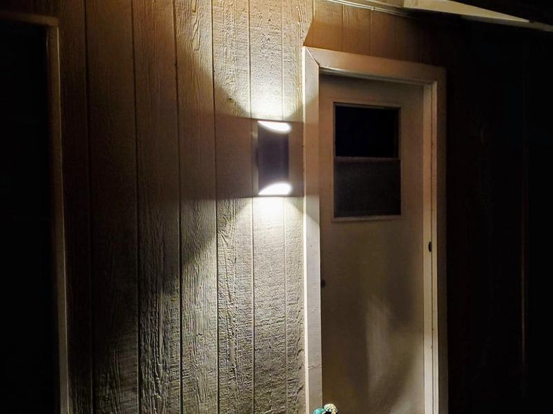 Wesley 2 Light LED Wall Light Black | Kichler Lighting