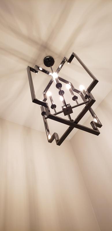 Downtown Deco 8 Light Chandelier Nickel | Kichler Lighting