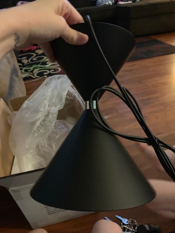 elan Charter 1 - Light Matte Black / Black - LED Steel Pendant Light in ...