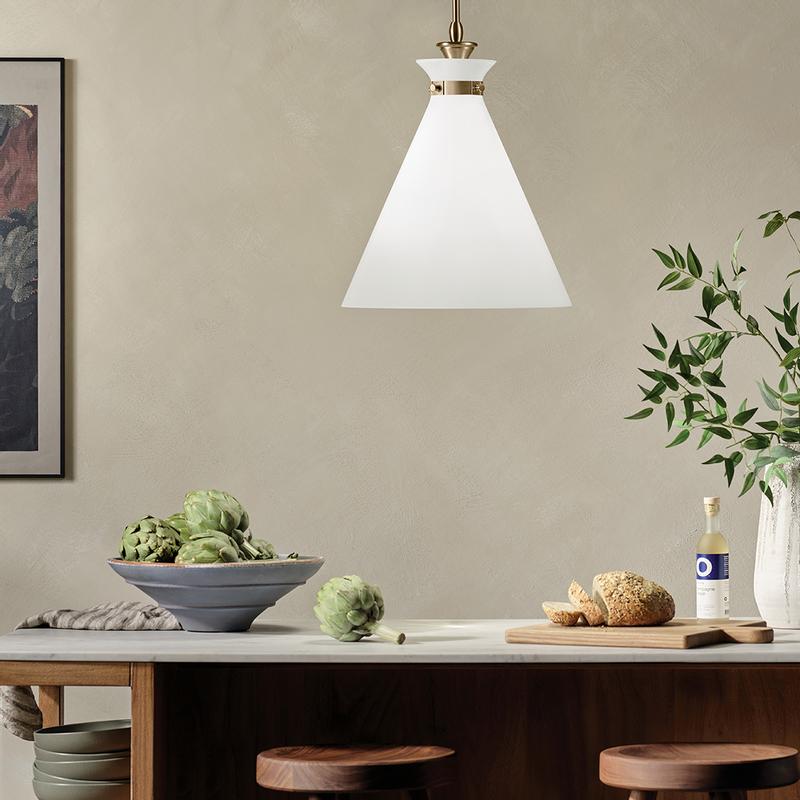 るーぱんさん Laria 16 inch 1 Light Pendant in Bronze | Kichler Lighting