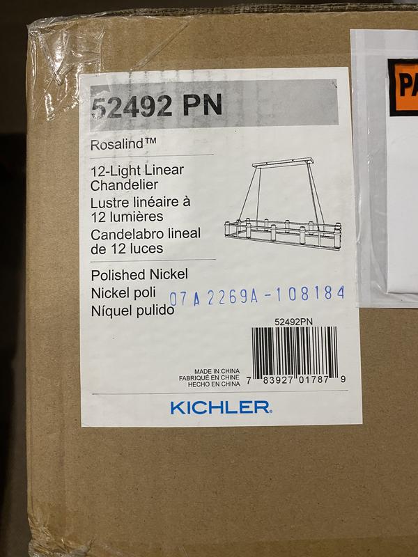 Kichler Rosalind 12-Light Brushed Traditional Chandelier