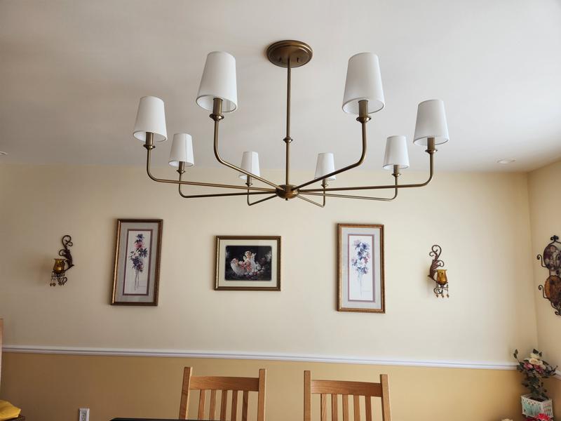 Kichler Pallas 8-Light Brushed Traditional Chandelier