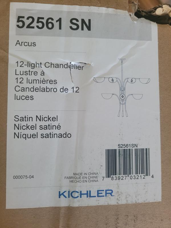 Arcus 12 Light Chandelier Bronze & Black | Kichler Lighting