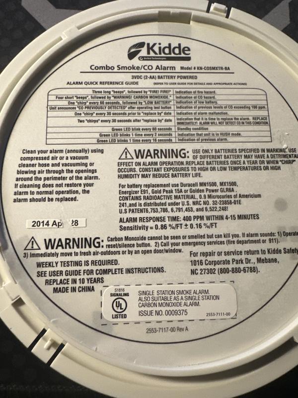 Date sticker scratched, but obviously is 2014 Apr 28