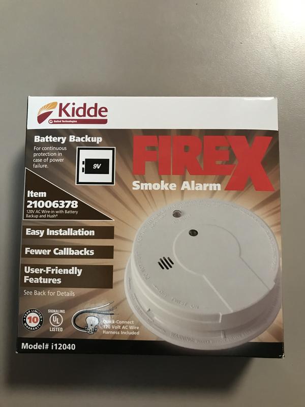 Details about   Kidde i12040 Firex Smoke Alarm PN 21006378 