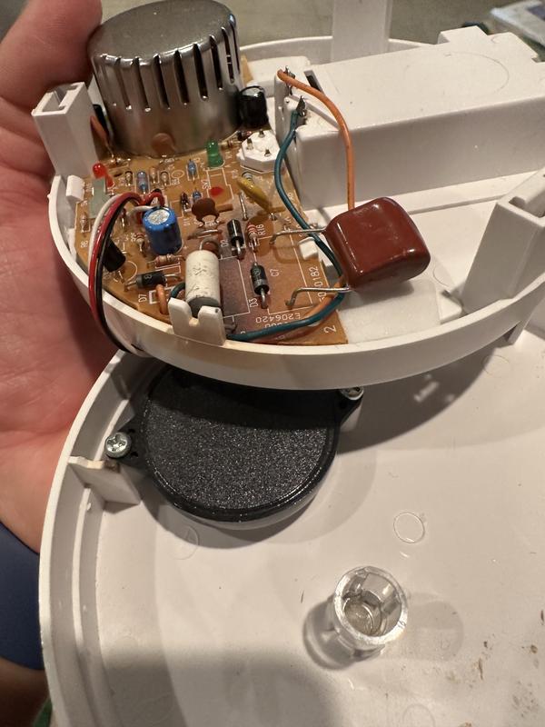 Burnt smoke detector