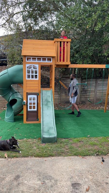Ridgemoor Perch Wooden Swing Set | KidKraft CA