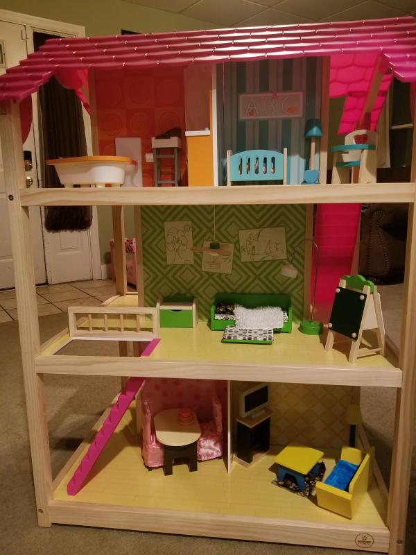 kidkraft so chic dollhouse with furniture