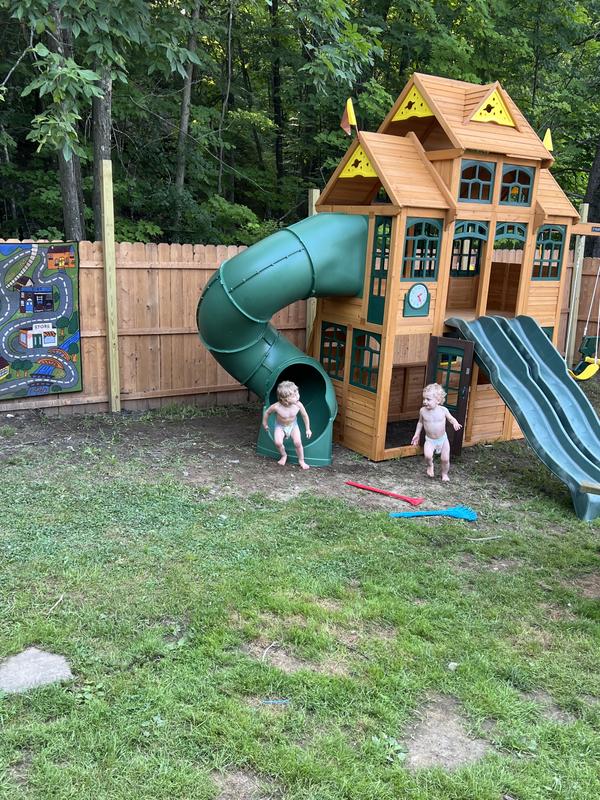 KidKraft Falcon Ridge Wooden Outdoor Swing Set Playset Sam s Club