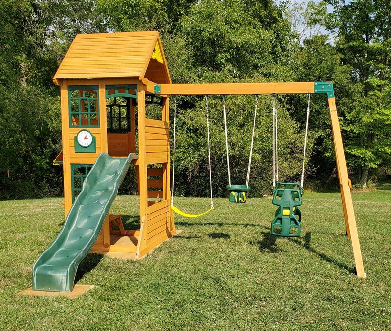 Kidkraft halliwell top swing set