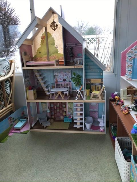 kidkraft zoey dollhouse with ez kraft assembly