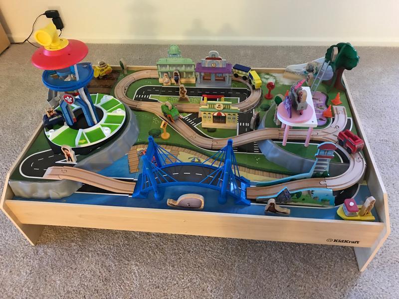 paw patrol train table kidkraft