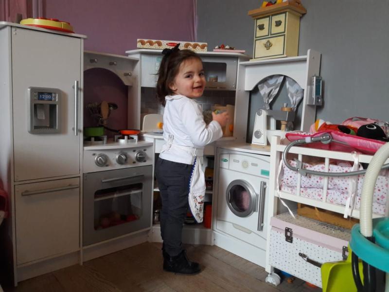 Cuisine Enfant En Bois Ultimate Corner Play Kitchen Avec Sons Et Lumières