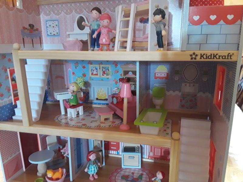 kidkraft chelsea doll cottage with 16 accessories included