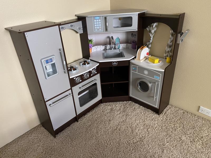 ultimate corner play kitchen with light andamp