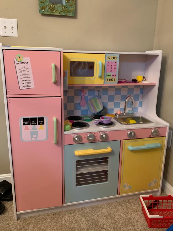 large pastel kitchen