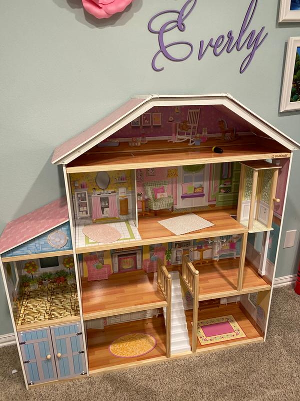 kidkraft grand view mansion dollhouse with ez kraft assembly