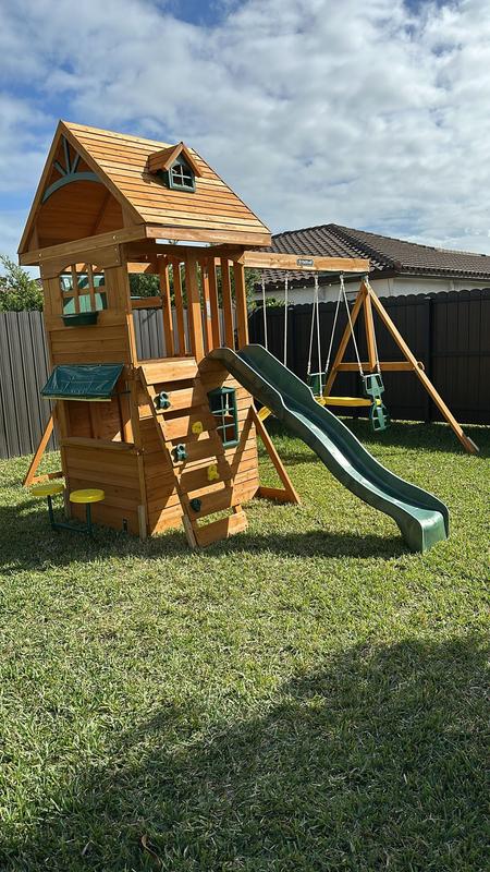 Ridgeview clubhouse deluxe wooden swing set deals