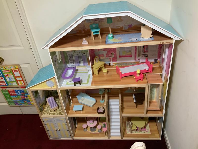 kidkraft majestic mansion dollhouse with 34 accessories