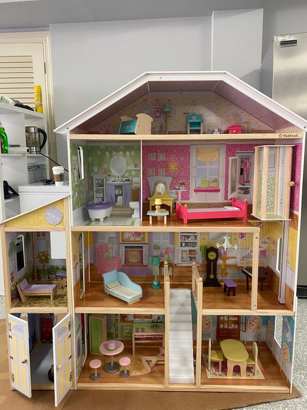 kidkraft majestic mansion dollhouse with 34 accessories