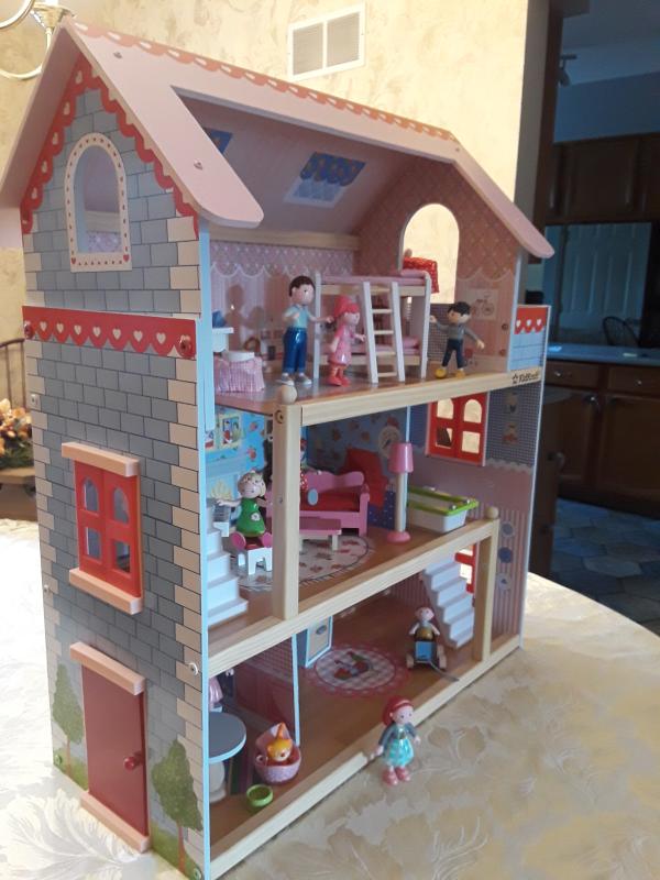 kidkraft chelsea doll cottage with 16 accessories included