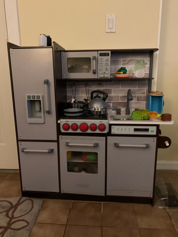 kidkraft uptown elite espresso play kitchen