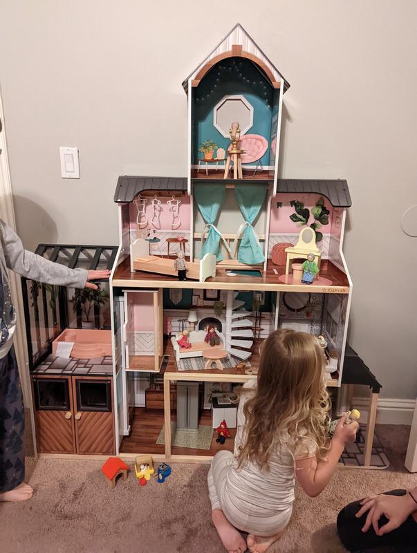 Kidkraft Celeste Mansion 24 Piece Wooden Dollhouse With EZ, 52 OFF