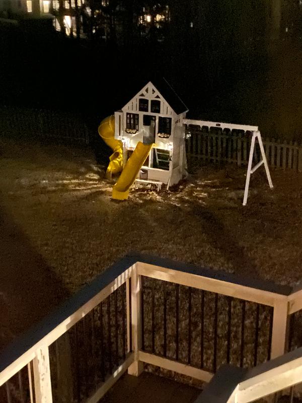 twin mountain lodge wooden swing set