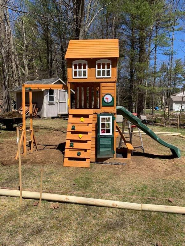 kidkraft cranbrook wooden swing set