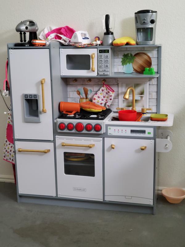 kidkraft uptown elite espresso play kitchen