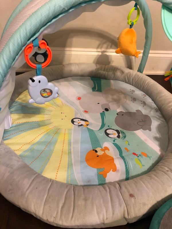 bright starts arctic glow baby gym