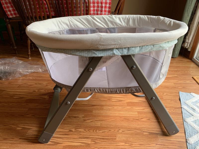 Ingenuity wood foldaway store rocking bassinet wallace