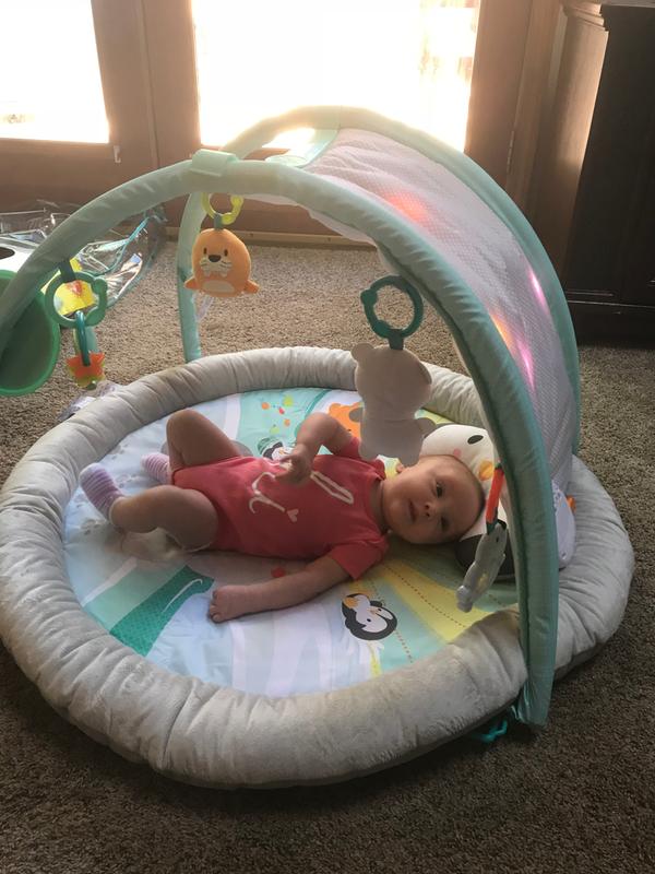 bright starts arctic glow baby gym