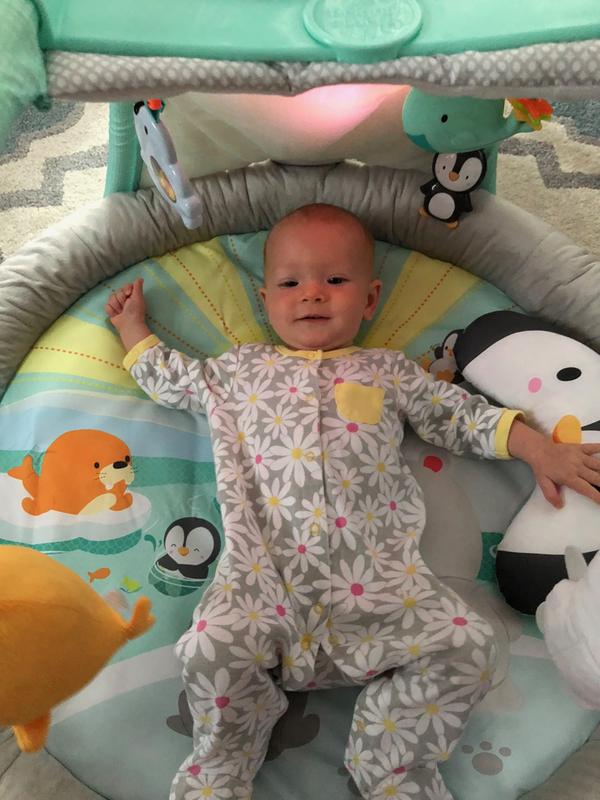 bright starts arctic glow baby gym