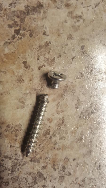 Broken screw