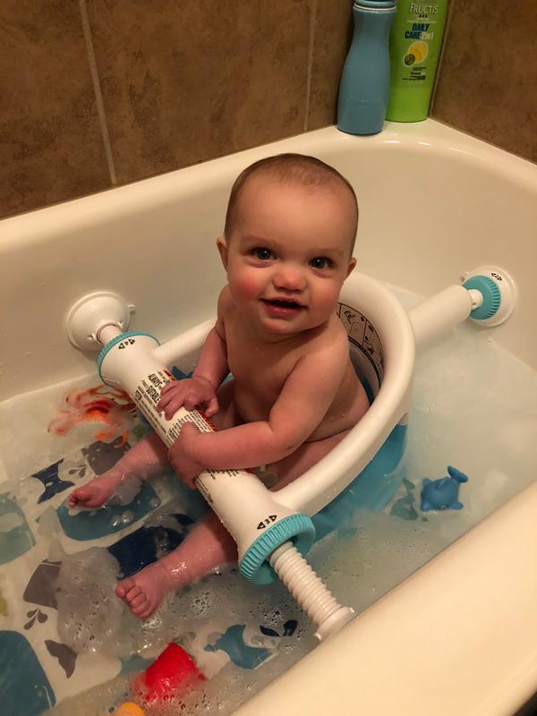 He loves his My Bath Seat!