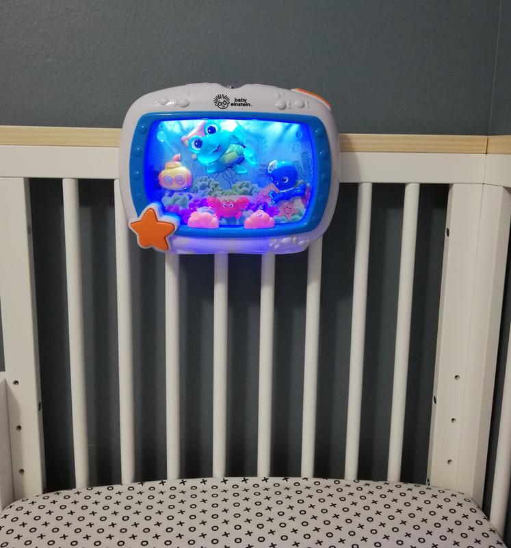 Baby Einstein Aquarium-Bedtime Lullaby Music Soothing Bed Crib-Hanger-No  Strap