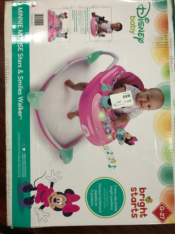 minnie mouse stars and smiles walker