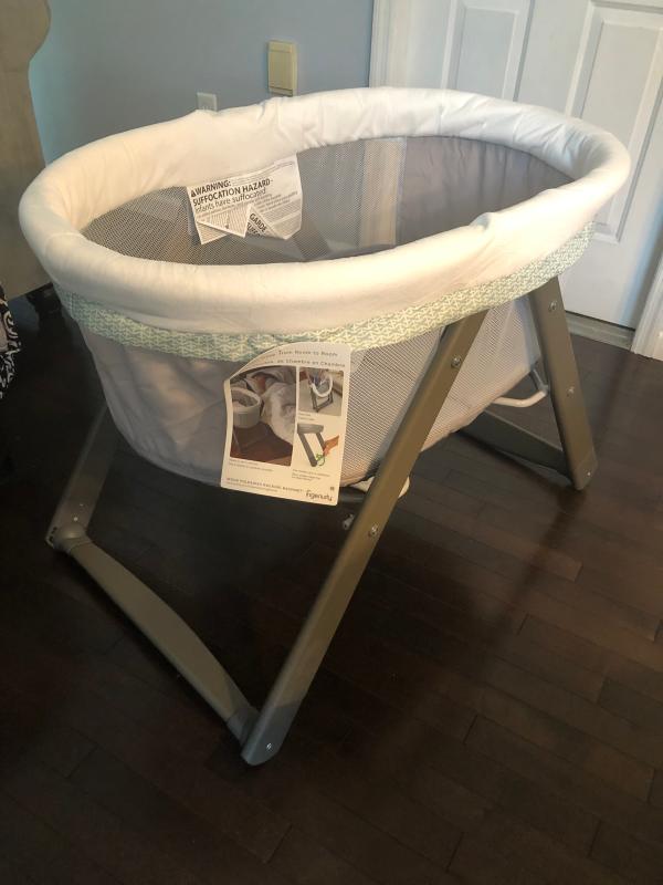 ingenuity bassinet foldaway wood